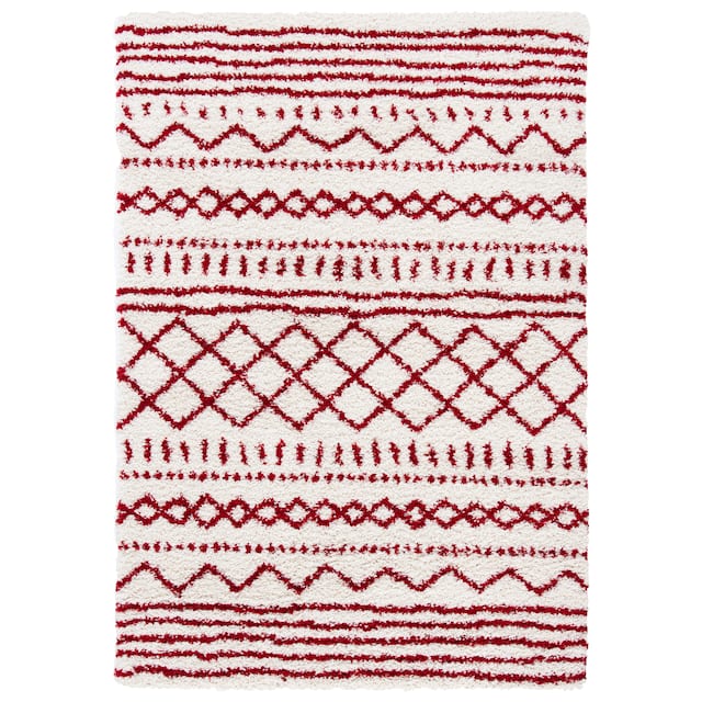 SAFAVIEH Arizona Shag Lotta Moroccan 1.2-inch Thick Rug
