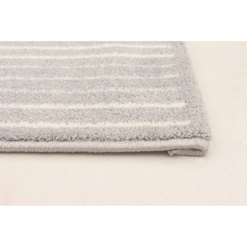 ECARPETGALLERY Ambiance White/Grey Modern & Contemporary Rug