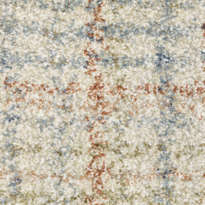 ROW Gemma Distressed Plaid Area Rug