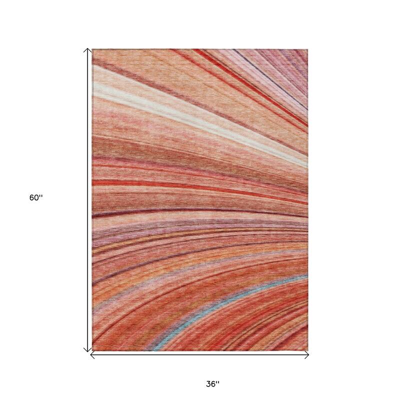HomeRoots Striped Transitional Rectangle Outdoor Rug