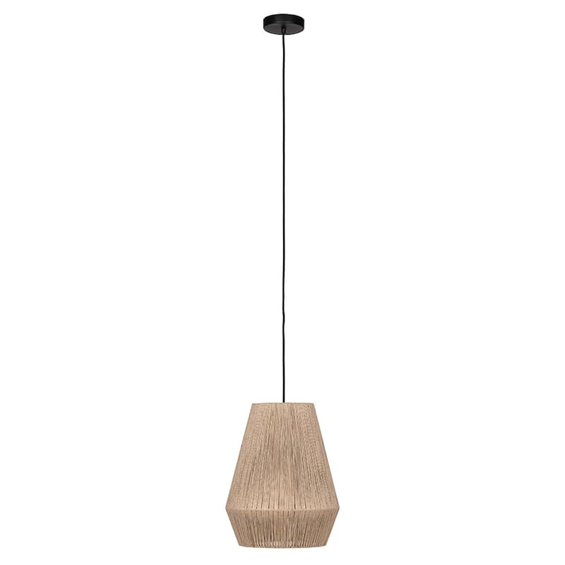 EGLO Alderney 1-Light Pendant - Black, Brown