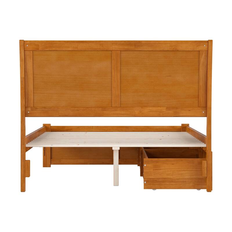 Portland Platform Bed with Footboard and Storage Drawers