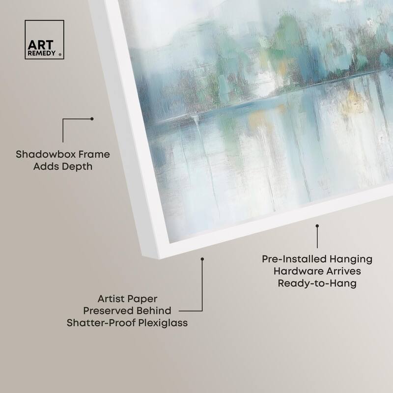 Mirrored Aqua Dream II Shadowbox by Art Remedy