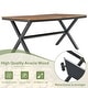 preview thumbnail 17 of 16, 7-Pieces Outdoor Dining Set with Chairs and Acacia Wood Tabletop, for Garden, Backyard, Patio