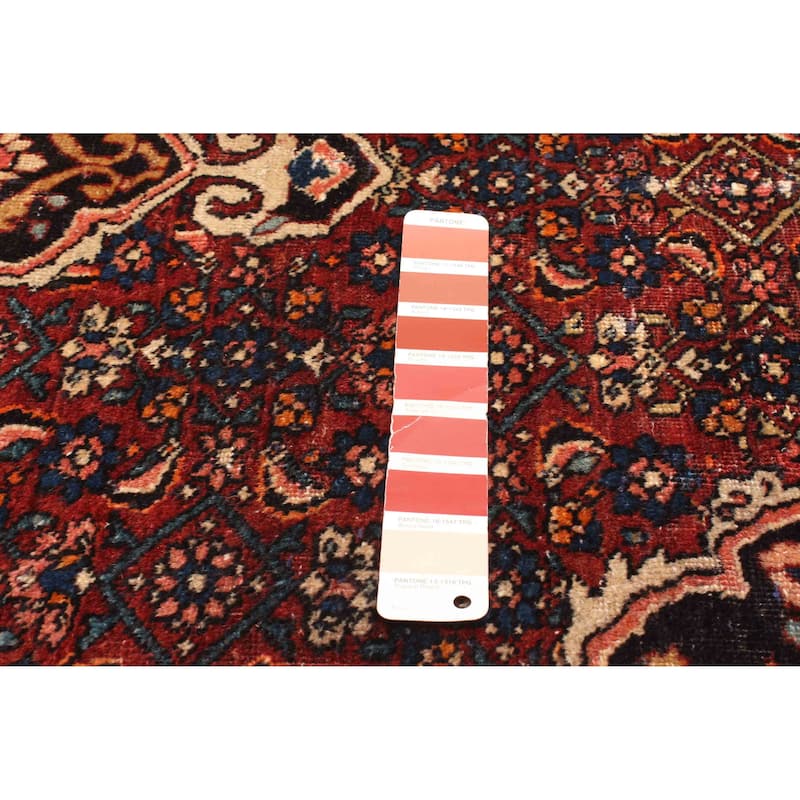 ECARPETGALLERY Hand-knotted Anatolian Vintage Dark Red Wool Rug - 4'0 x 6'8