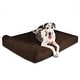 preview thumbnail 17 of 22, Big Barker 7" Orthopedic Dog Bed - Headrest Edition Giant - Chocolate