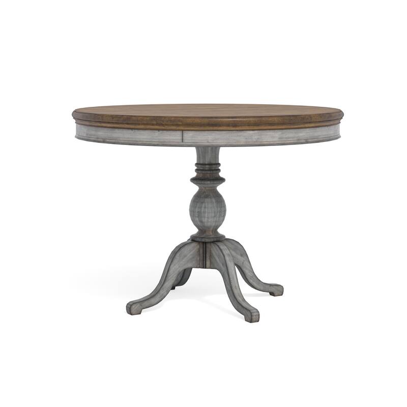 Plymouth Gray Wood Round Counter Table - 50" x 36" x 50"