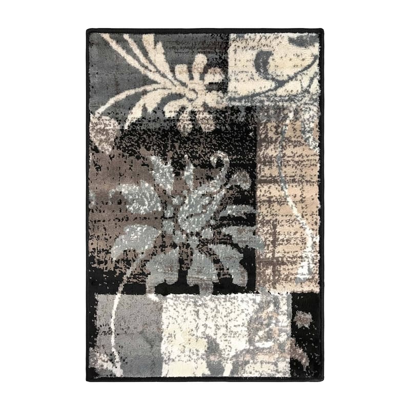 Superior Pastiche Contemporary Floral Patchwork Area Rug