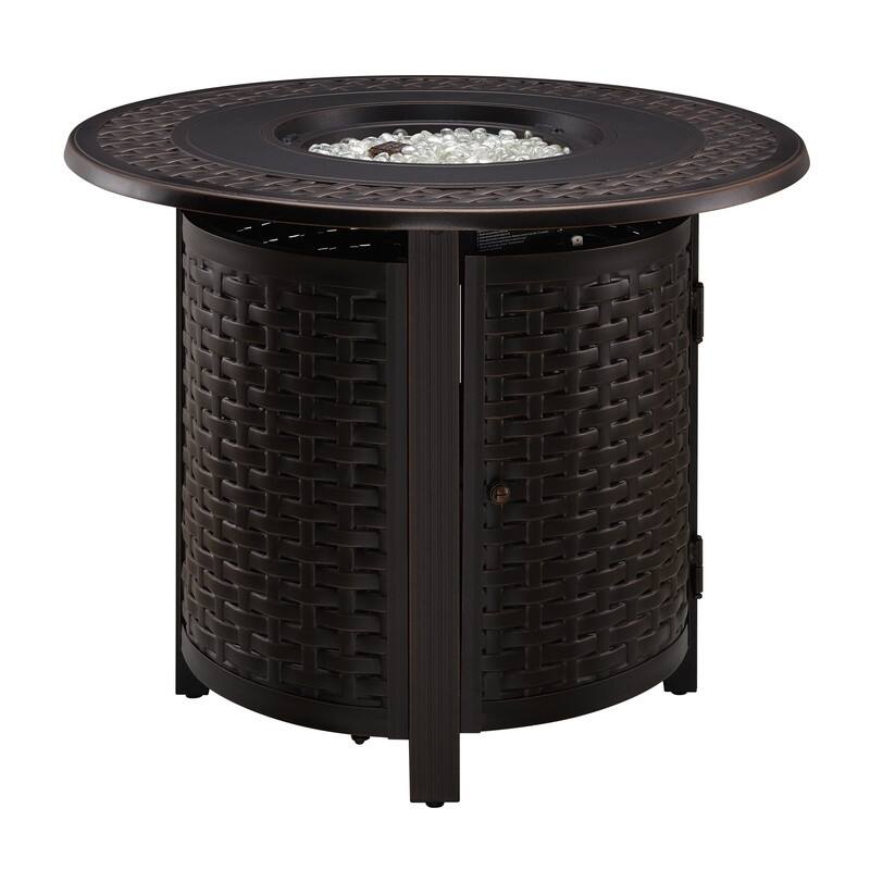 Hendricks Aluminum 34" Round LPG Fire Pit