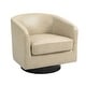 preview thumbnail 52 of 122, UIXE 360° Swivel Barrel Accent Chair Armchair For Living Room