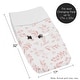 preview thumbnail 5 of 4, Blush Pink and White Floral Leaf Girl Changing Pad Cover Boho Chic Bohemian Watercolor Botanical Flower Woodland Tropical Garden