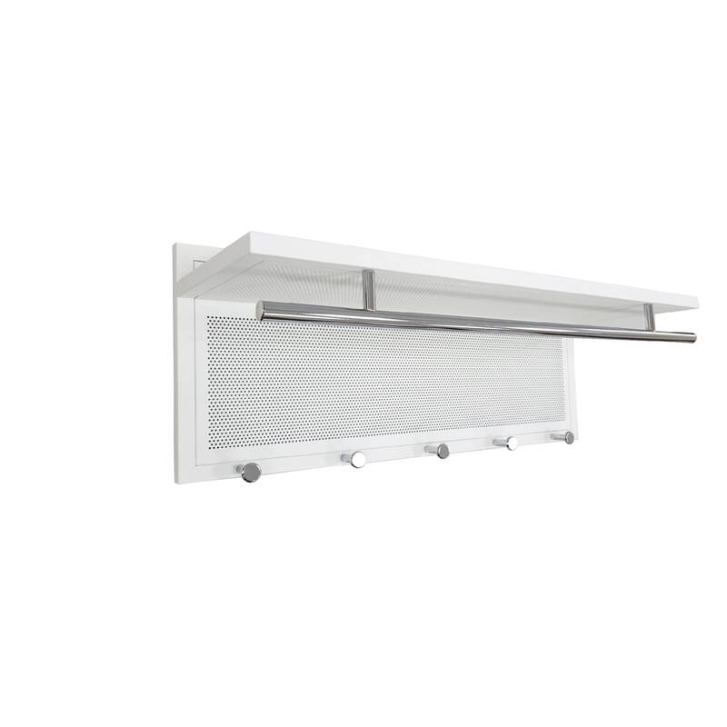 Esyspot Metal Powder Coating Hook Wall Mounted with Shelf