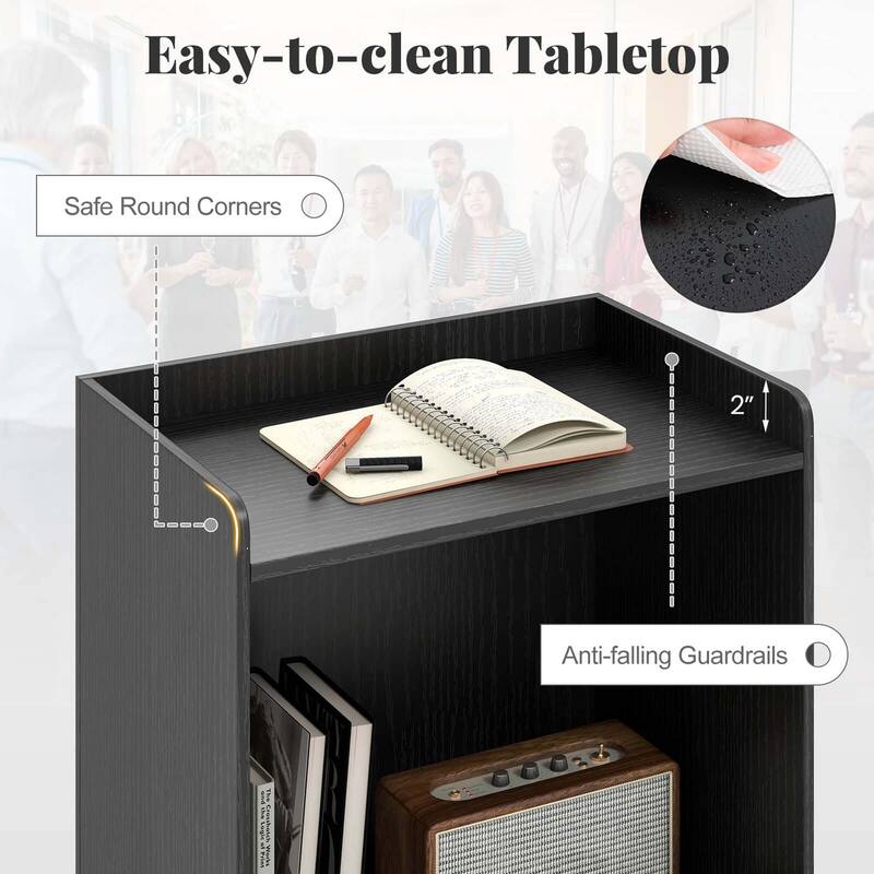Costway 41" Presentation Podium with 2 Storage Shelves Laptop Computer - See Details
