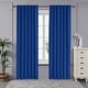 preview thumbnail 3 of 30, Deconovo Back Tab 42 Width Curtains Panel Pair 42 x 45 - Royal Blue