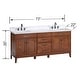 preview thumbnail 5 of 33, Avanity Madison 72 in. Double Sink Bathroom Vanity with Engineered Stone Top - 73" x 22"D x 35"H
