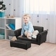 preview thumbnail 2 of 6, Kids Sofa Set with Footstool for Toddlers and Babies, Kids Couch for Playroom, Nursery, Living Room, Bedroom Furniture