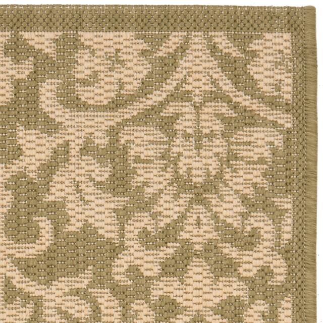 SAFAVIEH Courtyard Bettylou Indoor/ Outdoor Damask Area Rug