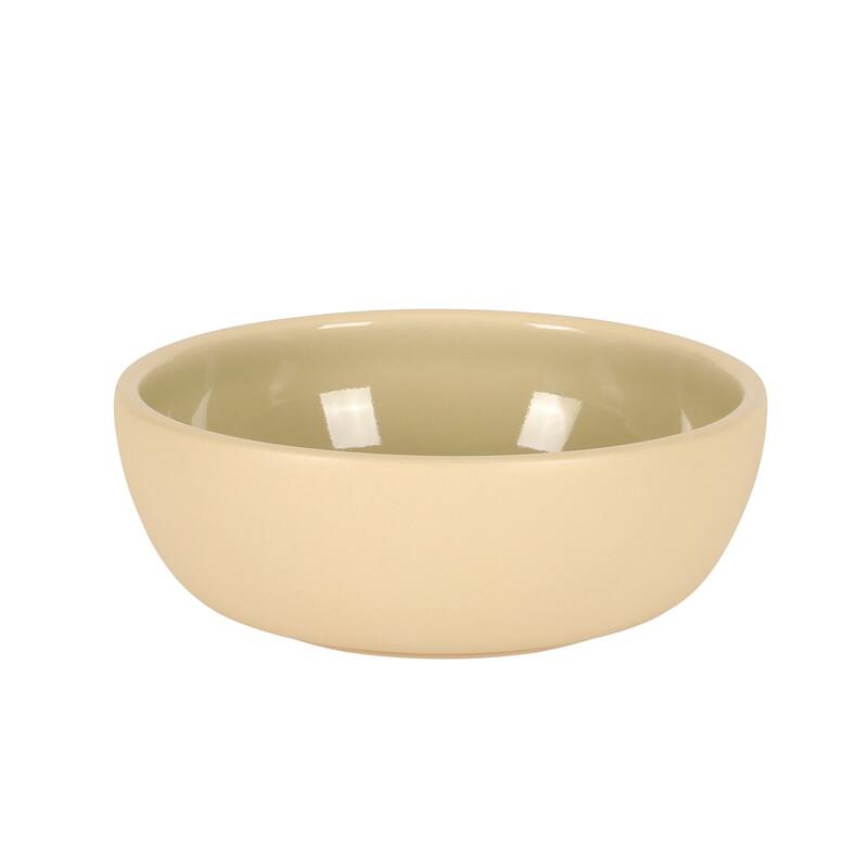 Gibson Elite - Made in Portugal - Port Gaia 4 Piece Cereal Bowl Set, 6.2" Stoneware Reactive Glaze, Dessert & Snack Bowls