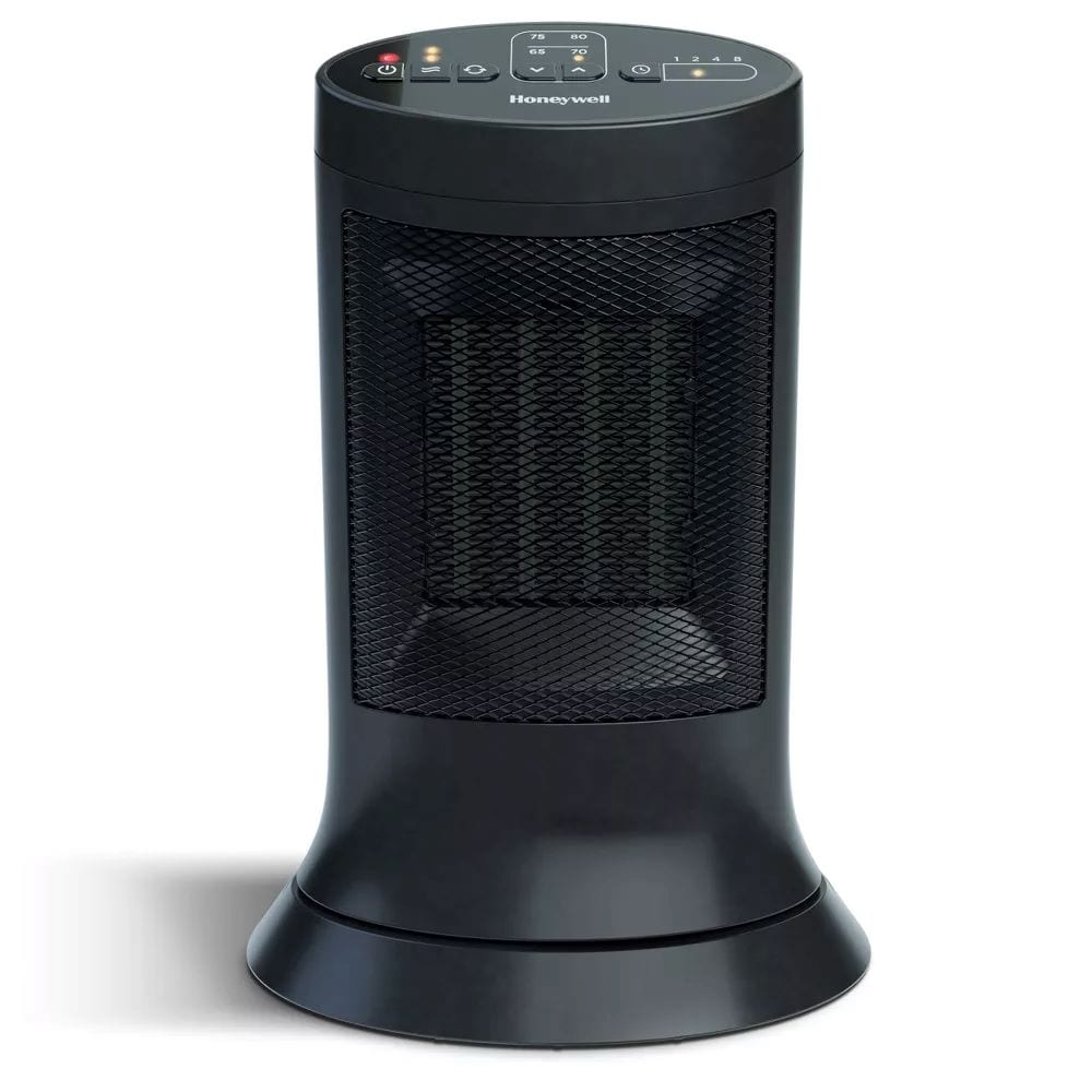Compact Digital Ceramic Tower Heater - 12.75" - Black