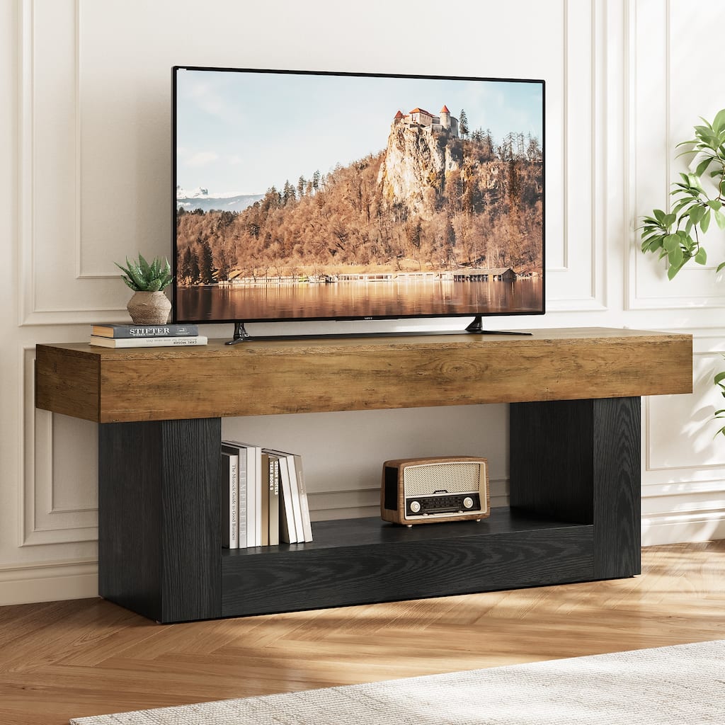 63 Inches Long TV Stand for TVs Up to 70 Inches - 15.75" D x 63" W x 23.62" H