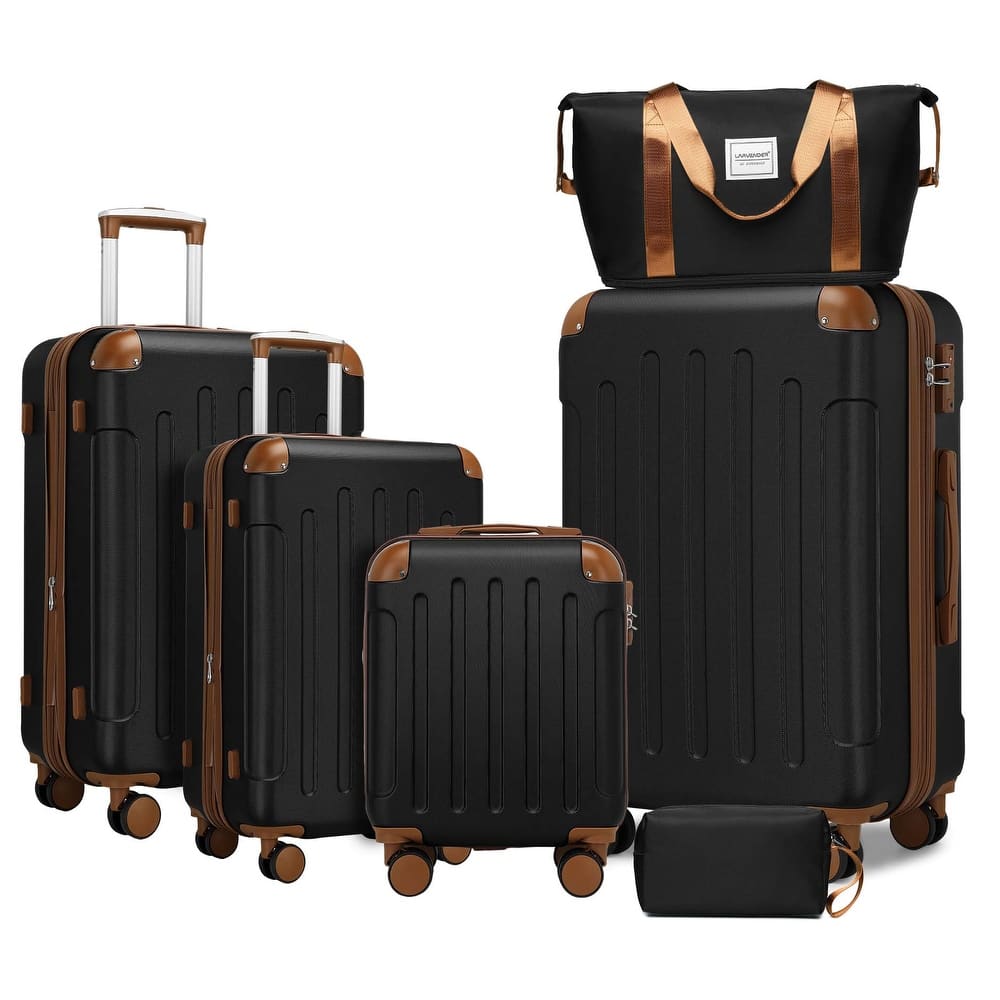 Luggage Sets 6 Piece with Duffel Bags, Hardside Expandable Suitcases with Spinner Wheels TSA Lock