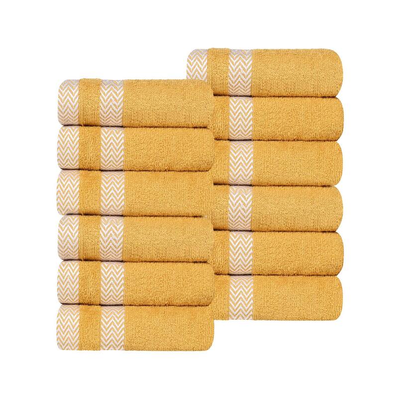 Superior Hays Cotton Medium Weight Face Towel Washcloth Set of 12