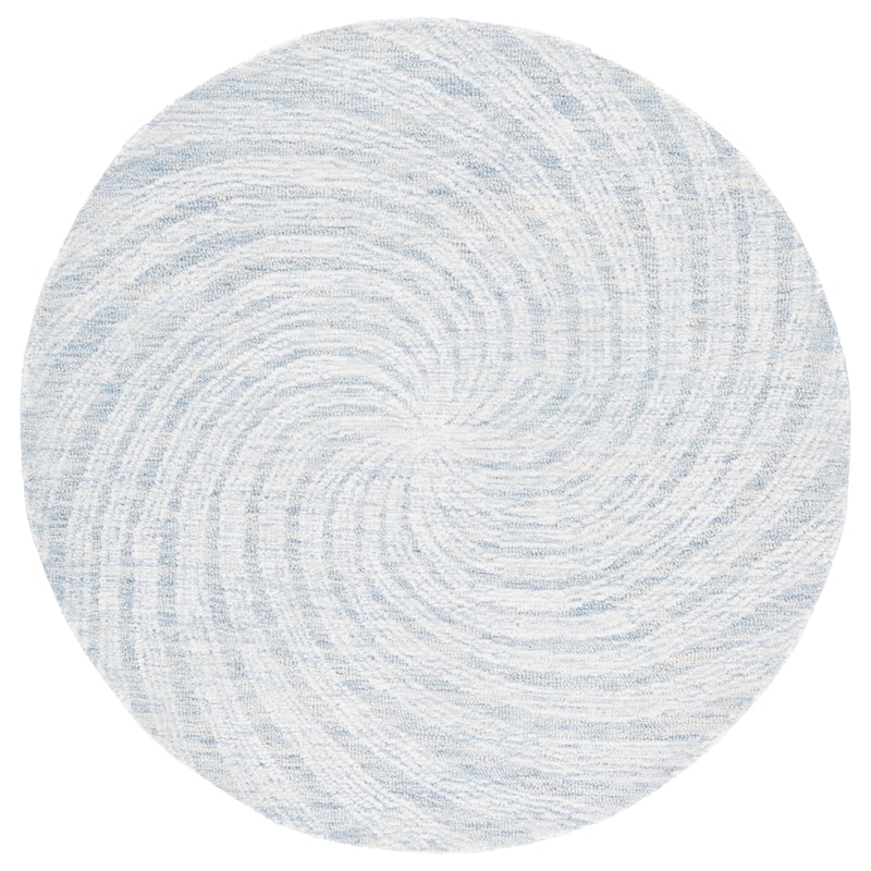 SAFAVIEH Handmade Novelty Blerona Swirl Wool Rug