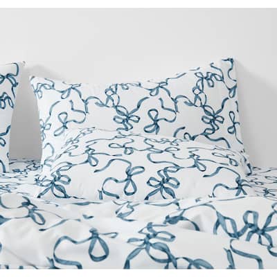 Truly Soft Printed Bow 4 Piece Sheet Set