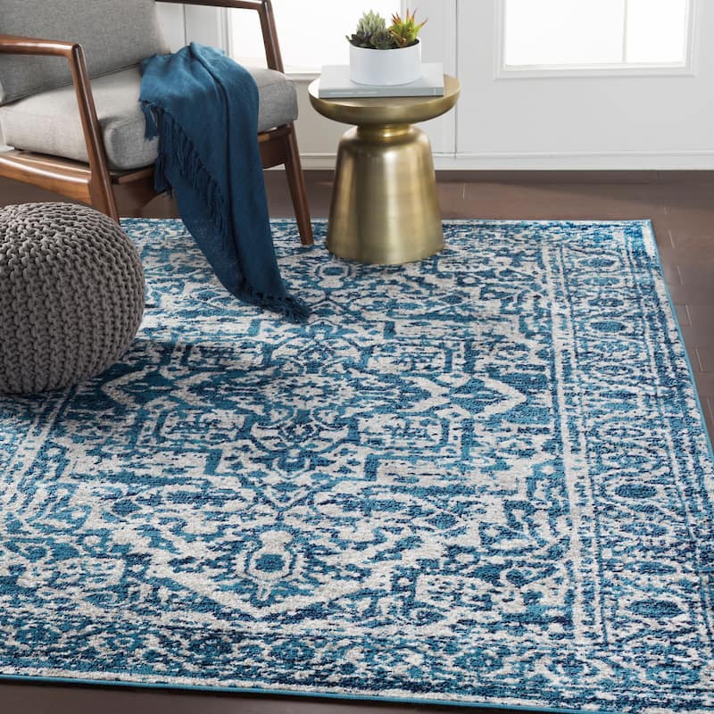 Livabliss Vintage Monte Carlo Medallion Area Rug