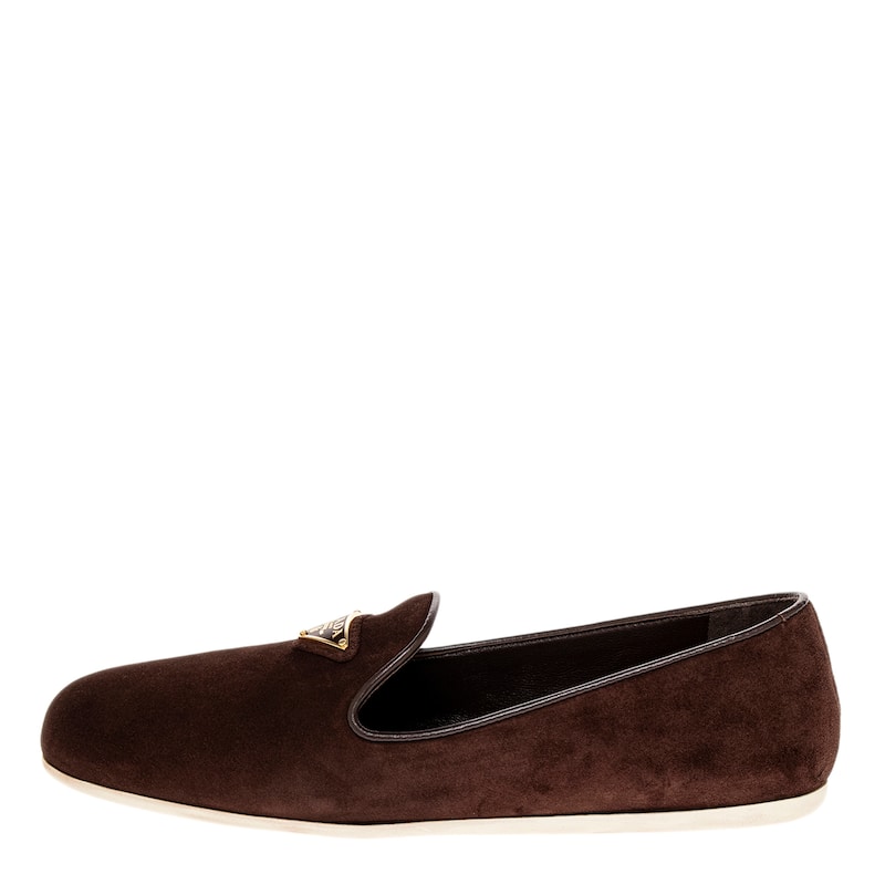 Prada Velvet Slippers