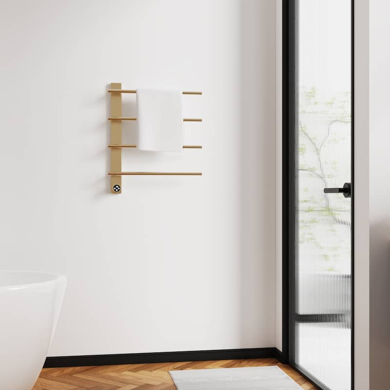 Wall Mounted Heated Towel Rack for Bathroom