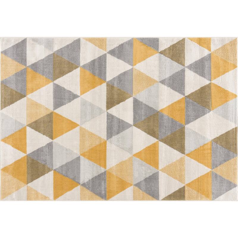 Geometric Non Skid Area Rug - 8' Round