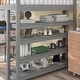 preview thumbnail 19 of 20, Full Size Loft Bed with Built-In Desk, Ladder, and Storage Shelves