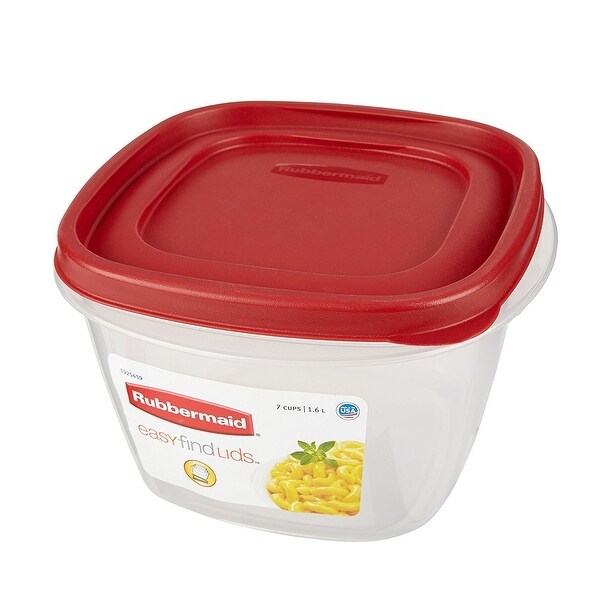 Rubbermaid Take Alongs Food Storage, 7 Cup (Pack 6) - Red