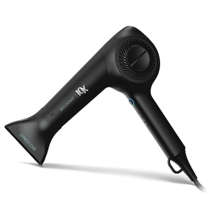 Bio Ionic 10X Pro UltraLight Speed Dryer - New and Improved Model - Black - Attachments