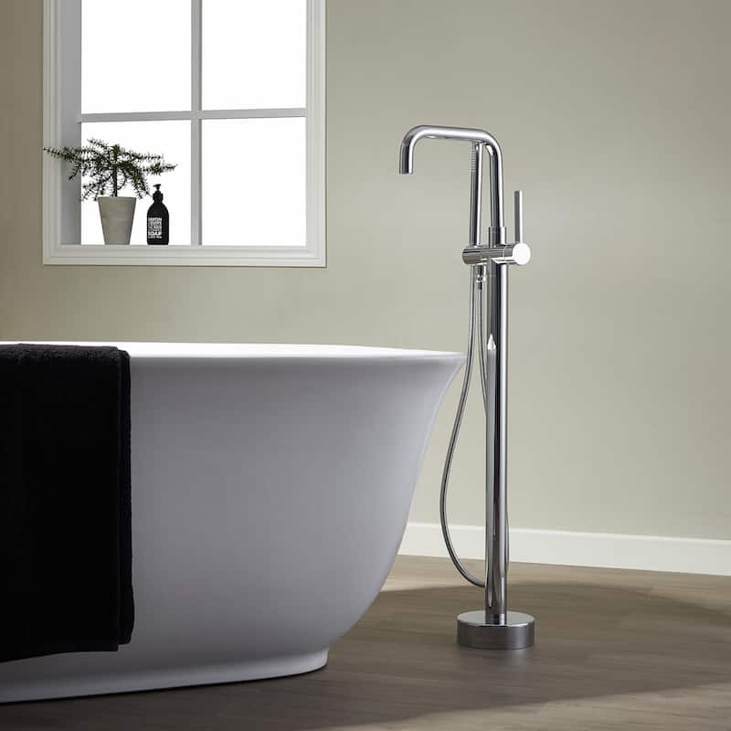 Delara Freestanding Tub Faucet with Hand Shower