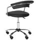 preview thumbnail 5 of 10, SAFAVIEH Office Black Pier Desk Chair - 20.7" x 20.9" x 27"