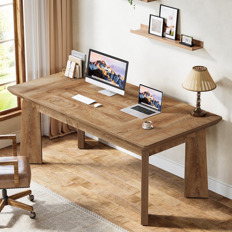 Modern Computer Desk, 62'' Large Executive Office Desk