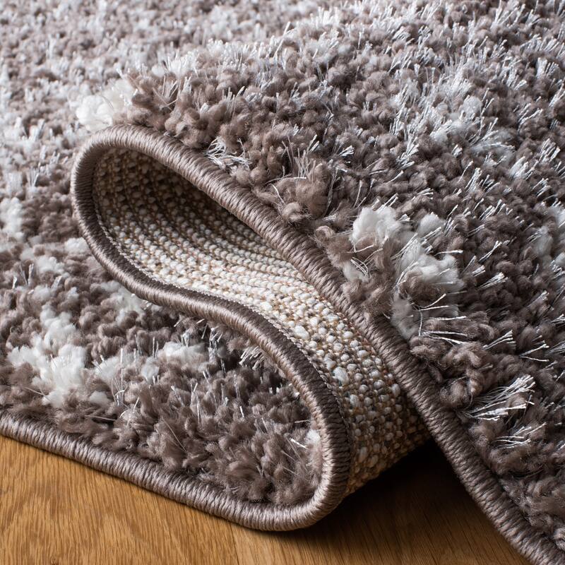 SAFAVIEH Berber Fringe Dashurije Leatha Trellis Rug - 6'7" Square