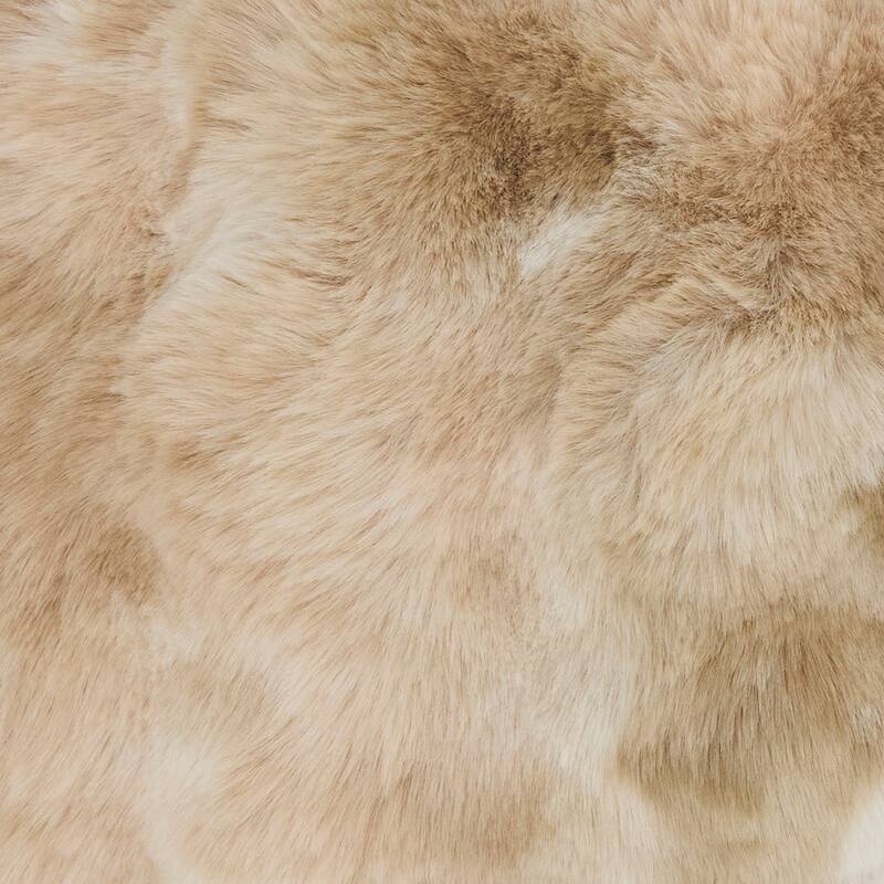 Plush Faux Fur Throw Pillow - Ultra-Soft Textured Accent for Sofa, Bed & Cozy Layered Styling