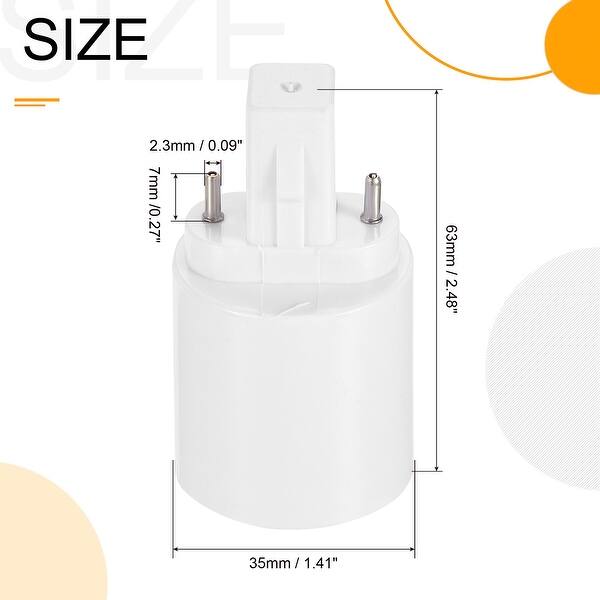 Light Socket Adapter Outlet Lamp Base Converter for LED Bulb - Bed Bath ...