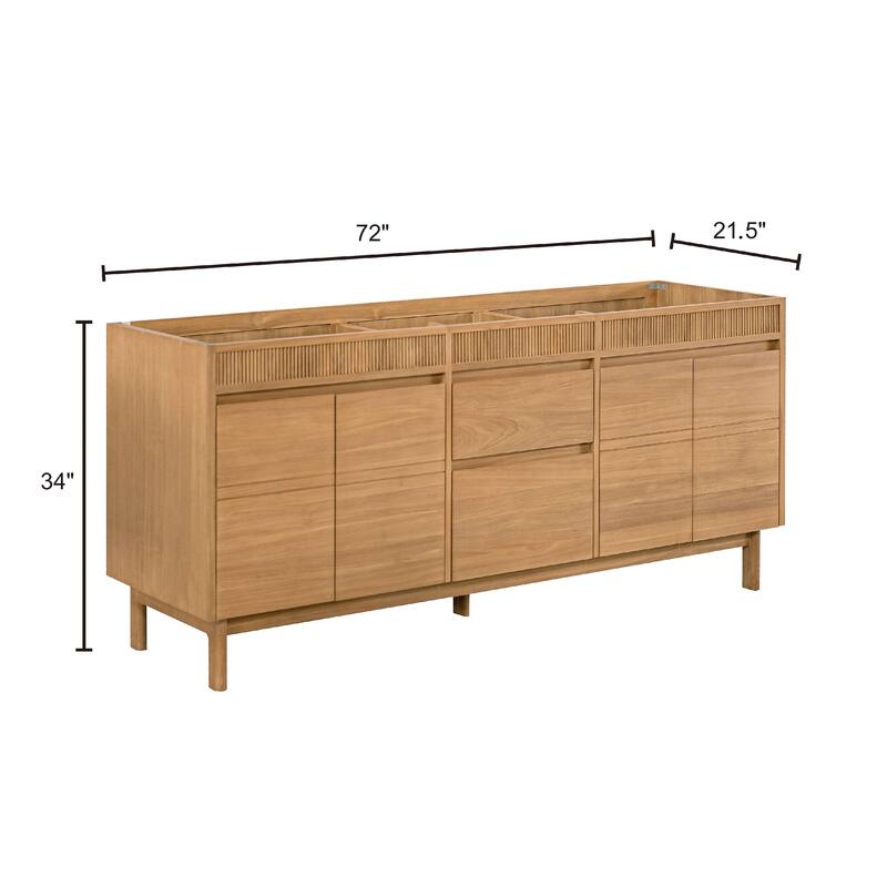 Avanity Kayla Bathroom Vanity Only in Natural Teak