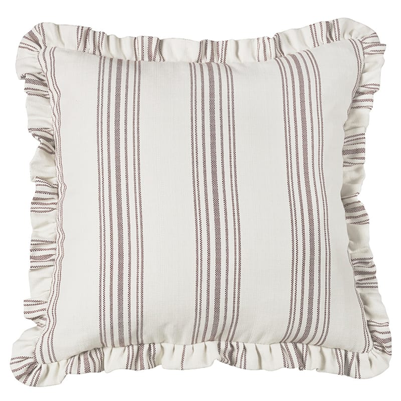 HiEnd Accents Prescott Ruffled Euro Sham, 27"x27" - Taupe