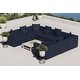preview thumbnail 22 of 38, Saybrook Outdoor Patio Upholstered 8-Piece Sectional Sofa