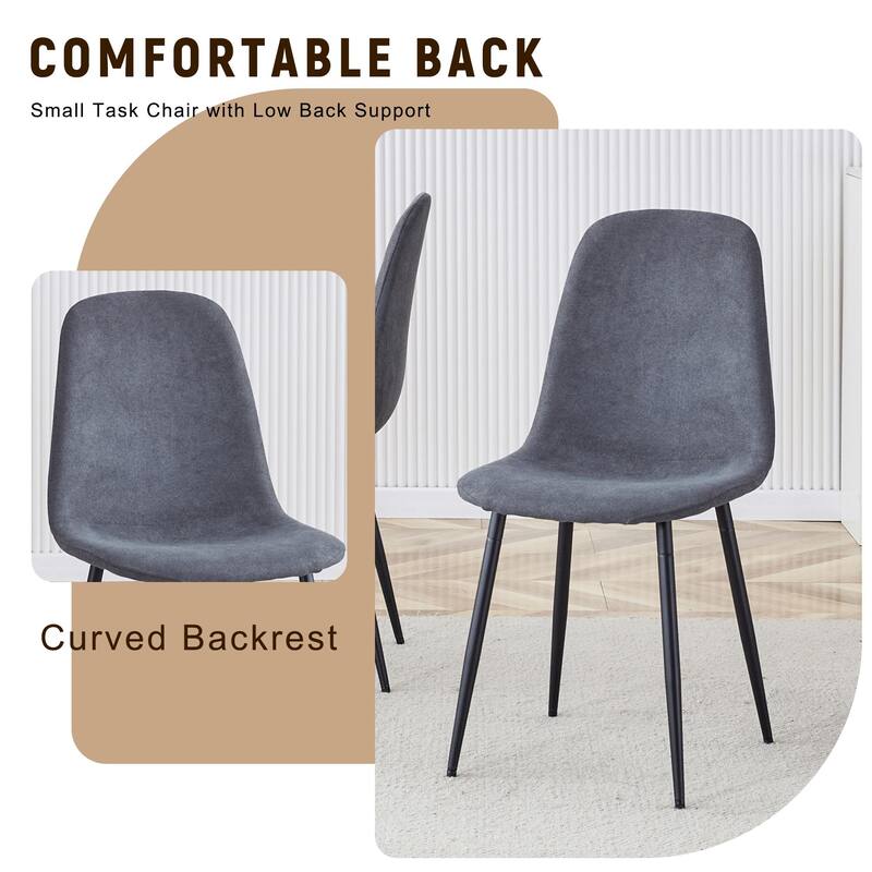 9-Piece Modern Dining Table Set with Storage, 71x35.4 Inch Wood Grain Table & 8 High-Resilience Fabric Chairs