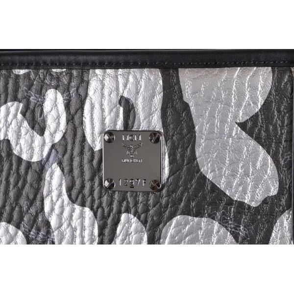 Shop Mcm Graffiti Logo Visetos Anya Large Signature Zip Shopper Purse Tote Grey On Sale Overstock 27107552