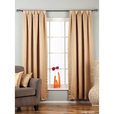 Taupe Tab Top blackout Curtain / Drape / Panel - Piece