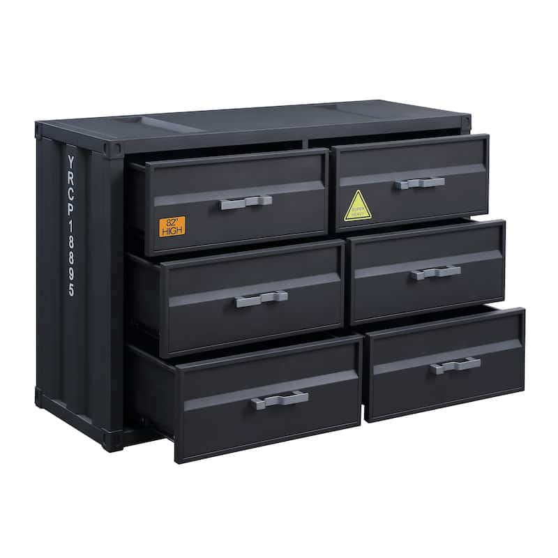 Kamloops Gunmetal 6-Drawer Dresser