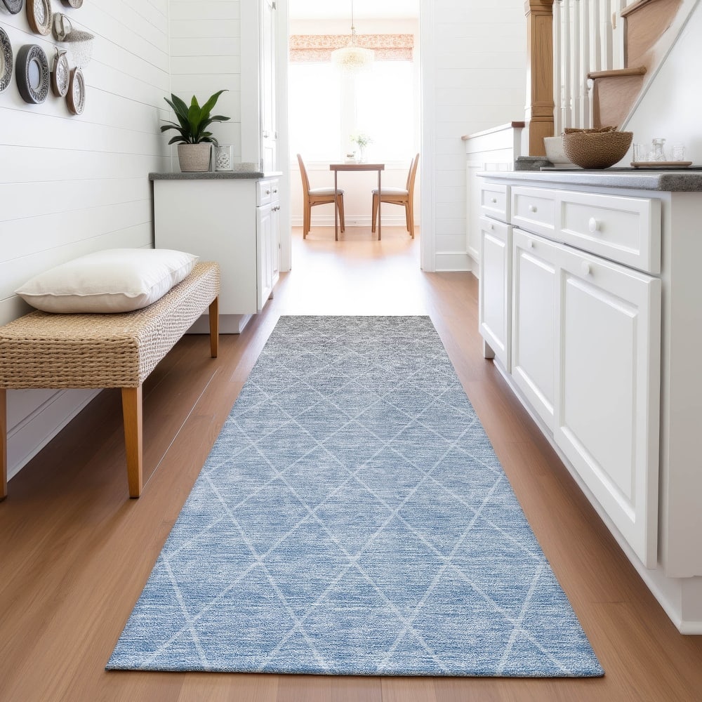 Premium Washable Super Soft Ombre Diamonds Mayfield Rug