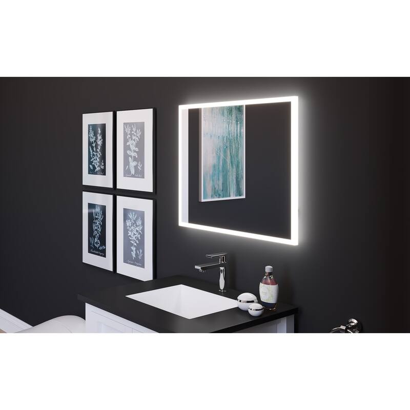 Smart Lisa Voice Activated LED Decorative Bedroom and Vanity Mirror